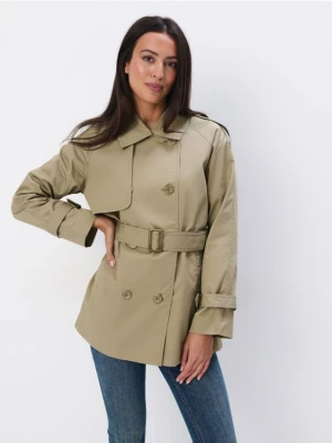 Mohito - Krótki zielony trencz - zielony