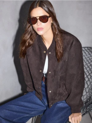 Mohito - Kurtka bomberka - ciemnobrązowy