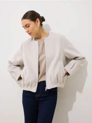 Mohito - Kurtka bomberka z wełną - beżowy