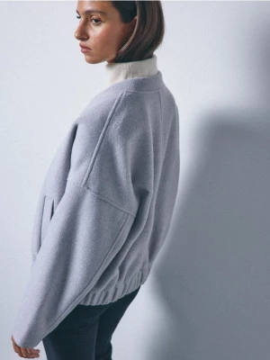 Mohito - Kurtka bomberka z wełną - szary