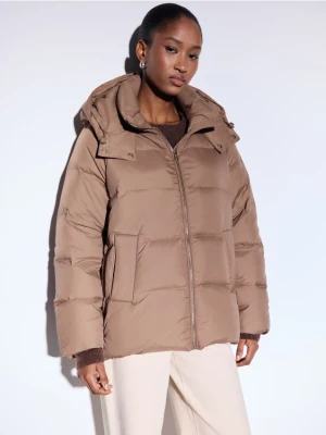 Mohito - Kurtka puchowa oversize - brązowy