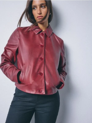 Mohito - Kurtka skórzana - kasztanowy