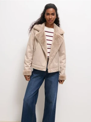 Mohito - Kurtka z futerkiem - beżowy