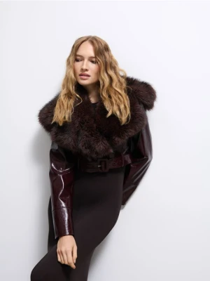 Mohito - Kurtka z futerkiem - ciemny fiolet