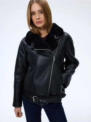 Mohito - Kurtka z futerkiem - czarny