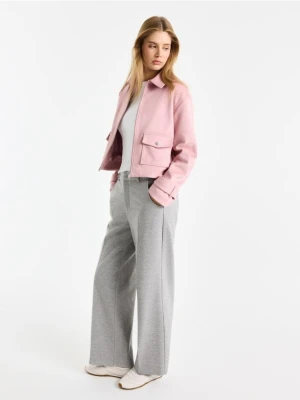 Mohito - Kurtka z imitacji zamszu - różowy