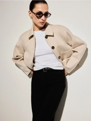 Mohito - Kurtka z wełną - beżowy