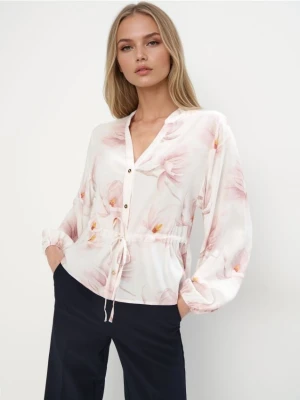 Mohito - Kwiatowa bluzka z wiskozy - biały