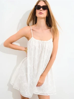 Mohito - Letnia biała sukienka mini - biały