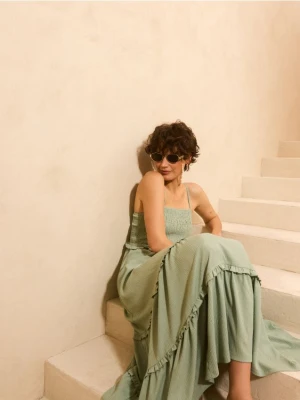 Mohito - Letnia sukienka midi - zielony