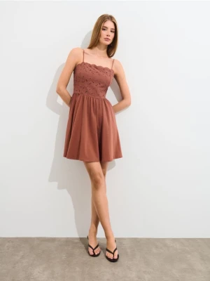 Mohito - Letnia sukienka mini - brązowy