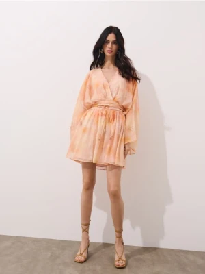 Mohito - Letnia sukienka mini - bursztynowy