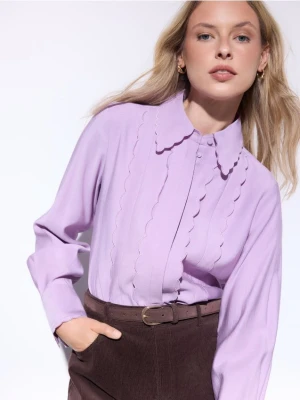 Mohito - Liliowa koszula z modalem - lawendowy
