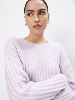 Mohito - Liliowy sweter o luźnym kroju - lawendowy