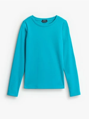 Mohito - Longsleeve basic - turkusowy