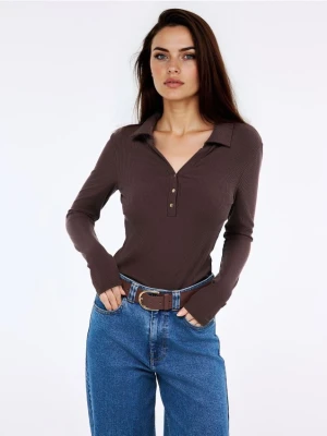 Zdjęcie produktu Mohito - Longsleeve z lyocellem - brązowy