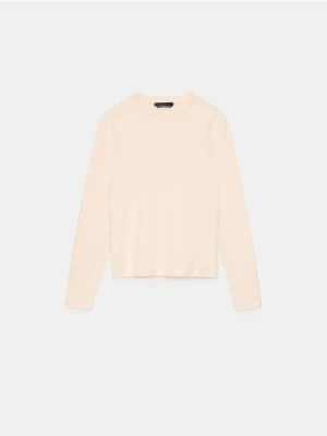 Zdjęcie produktu Mohito - Longsleeve z merceryzowanej bawełny - biały