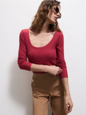 Mohito - Longsleeve z wiskozą - czerwony