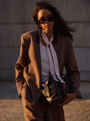 Mohito - Marynarka bez zapięcia - brązowy