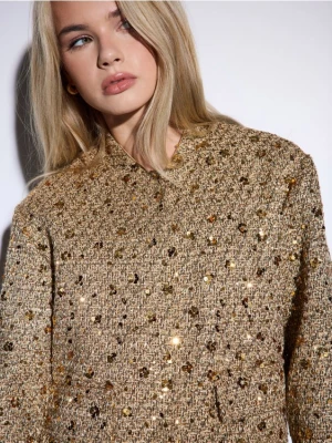 Mohito - Marynarka z metalizowaną nitką - złoty