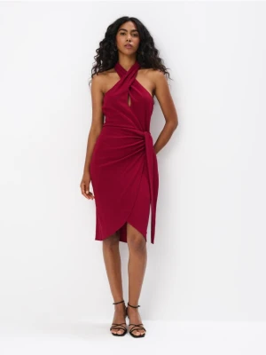 Mohito - Ołówkowa sukienka midi - mocny różowy