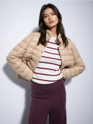 Mohito - Pikowana beżowa kurtka - beżowy