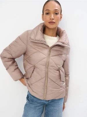 Mohito - Pikowana beżowa kurtka - beżowy