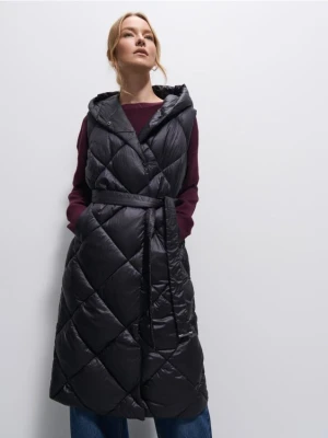 Mohito - Pikowana czarna kamizelka - czarny