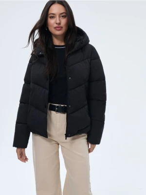 Mohito - Pikowana czarna kurtka - czarny