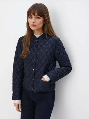 Mohito - Pikowana granatowa kurtka przejściowa - granatowy