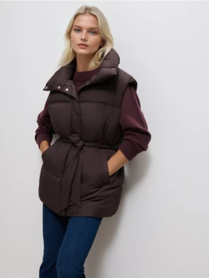 Mohito - Pikowana kamizelka - ciemnobrązowy