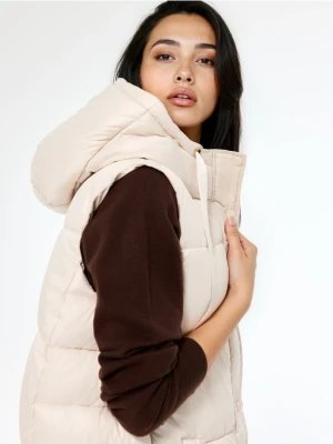 Mohito - Pikowana kremowa kamizelka - kremowy