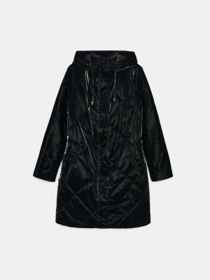 Mohito - Pikowana kurtka parka - czarny