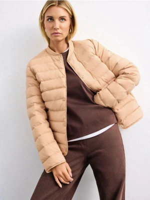 Mohito - Pikowana kurtka z puchem - beżowy
