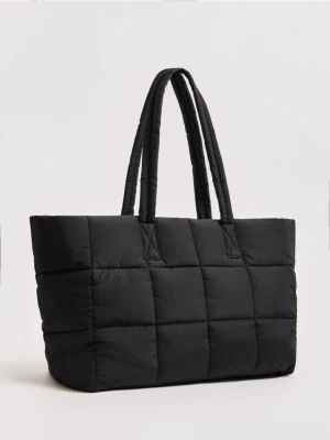 Mohito - Pikowana torba shopper - czarny