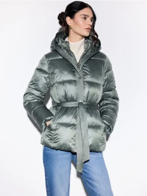 Mohito - Pikowana zielona kurtka - ciemny zielony