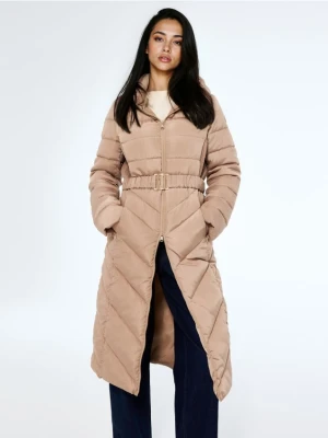 Mohito - Pikowany płaszcz - beżowy