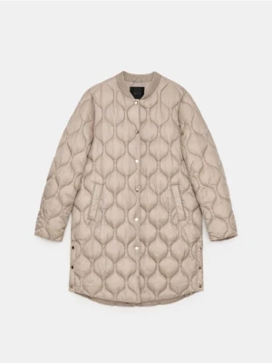 Mohito - Pikowany płaszcz - beżowy