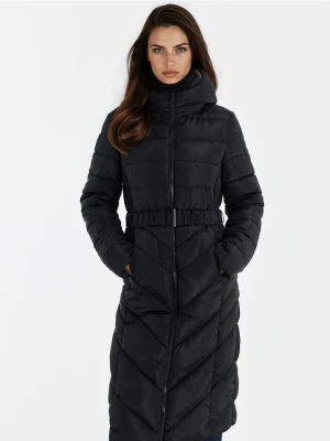 Mohito - Pikowany płaszcz - czarny