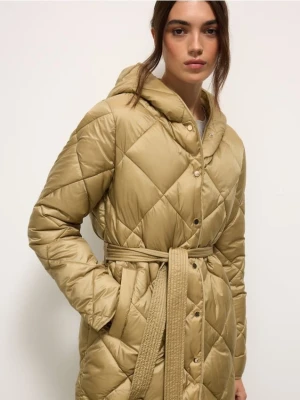 Mohito - Pikowany płaszcz - oliwkowy