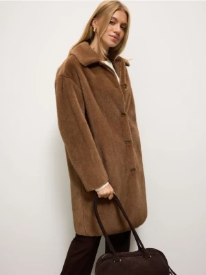 Mohito - Płaszcz oversize - brązowy