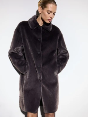 Mohito - Płaszcz oversize - szary