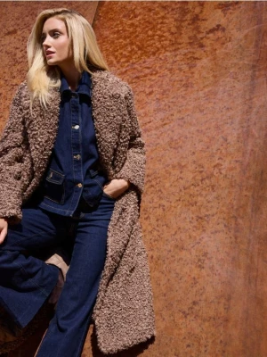 Mohito - Płaszcz typu teddy - beżowy