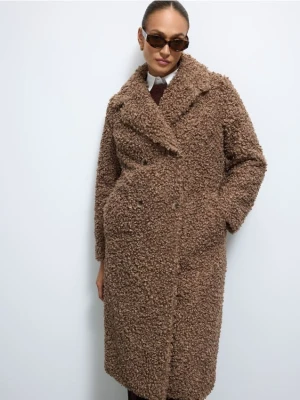 Mohito - Płaszcz typu teddy - beżowy