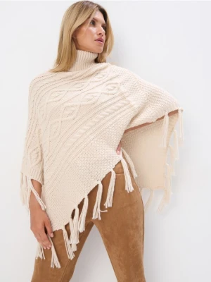 Mohito - Ponczo z golfem - beżowy
