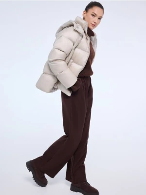 Mohito - Puchowa beżowa kurtka - beżowy