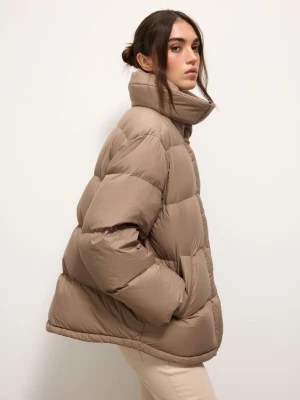 Mohito - Puchowa beżowa kurtka - brązowy
