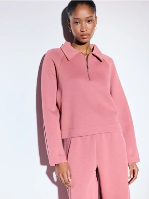 Mohito - Różowa bluza z kołnierzykiem - różowy