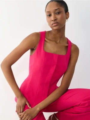 Mohito - Różowa kamizelka na szerokich ramiączkach - fuksjowy