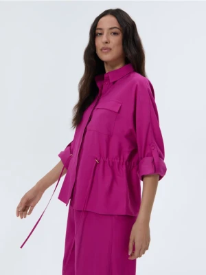 Mohito - Różowa koszula z wiskozą - fuksjowy